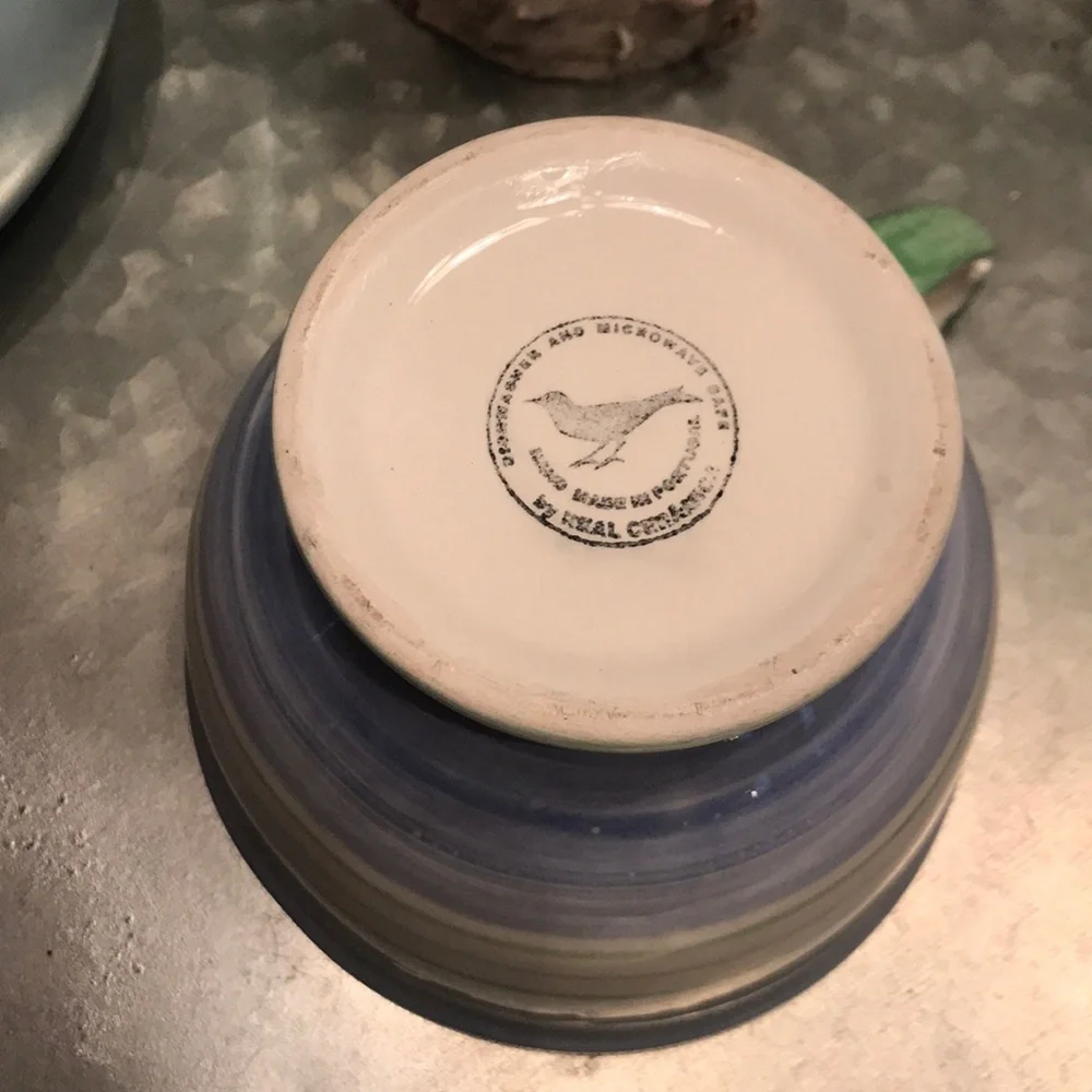 Anthropologie Striped Mug